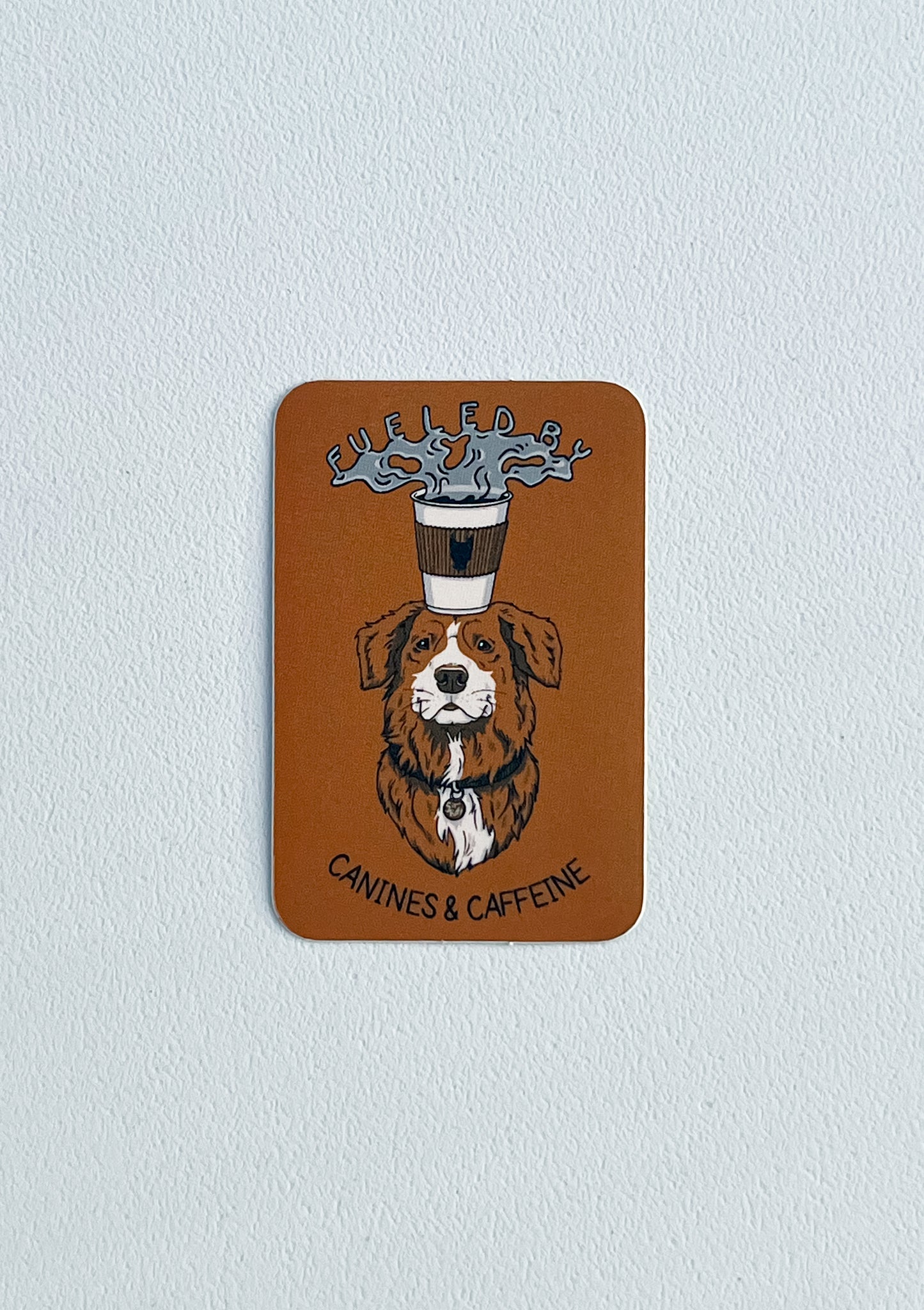 Canines & Caffeine Sticker