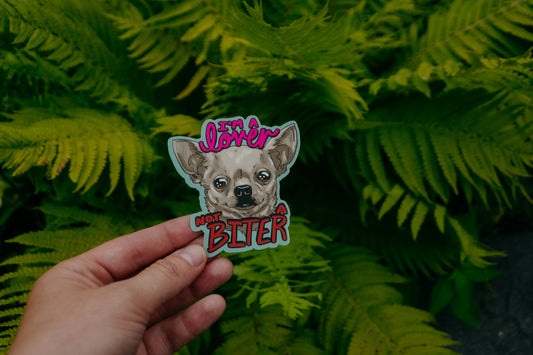 Lover>Biter Sticker