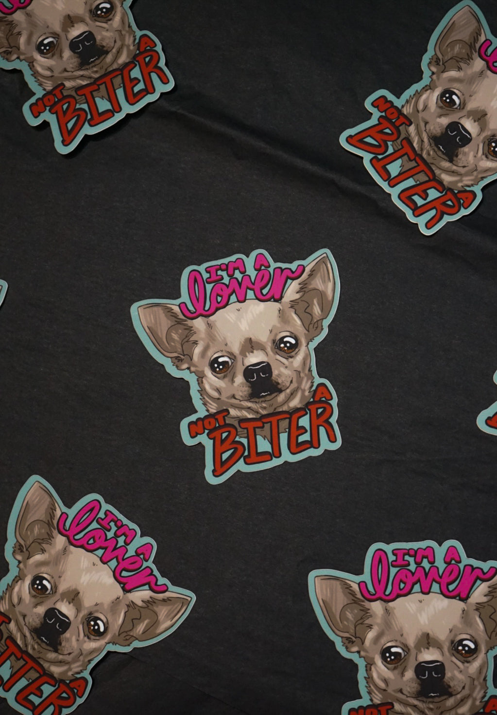 Lover>Biter Sticker