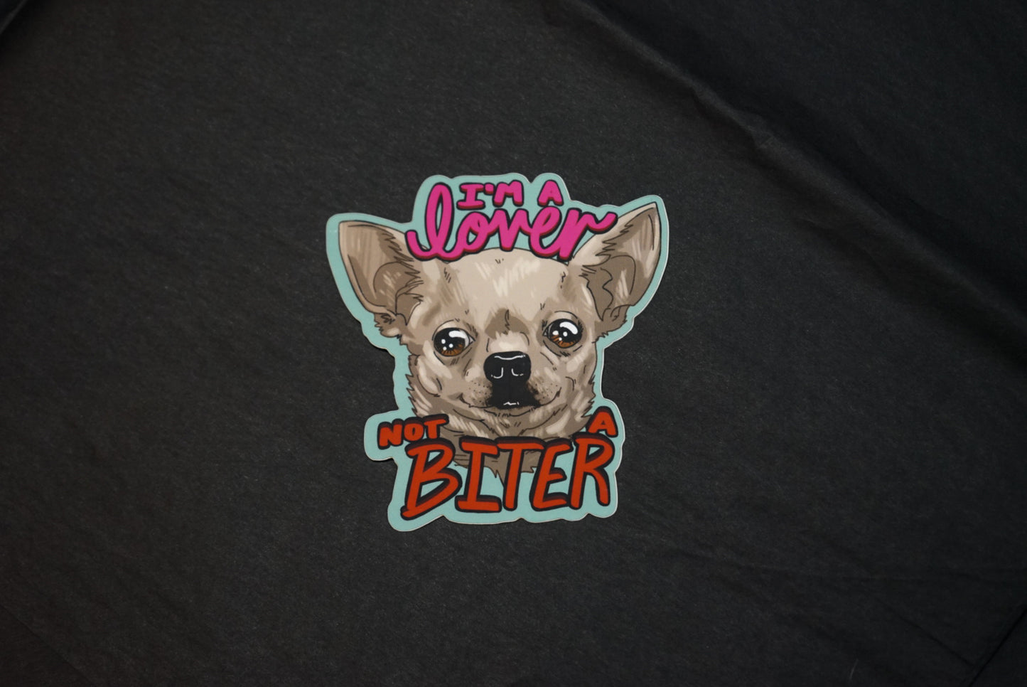 Lover>Biter Sticker